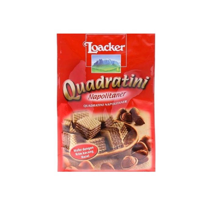 

Wafer Krim Kacang Hazel | Loaker Quadratini Napolianer 125 Gr