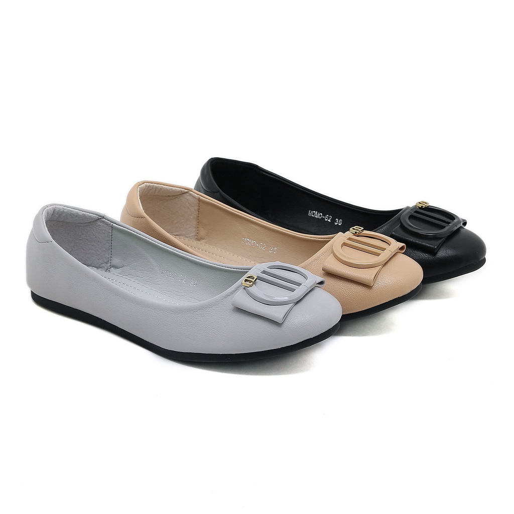 JISO RYONA MOMO-62 Sepatu Flat Shoes Wanita Import