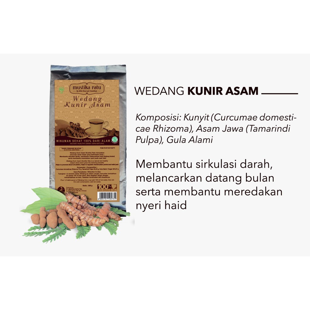 Mustika Ratu Wedang Jamu PolyBag 500gr