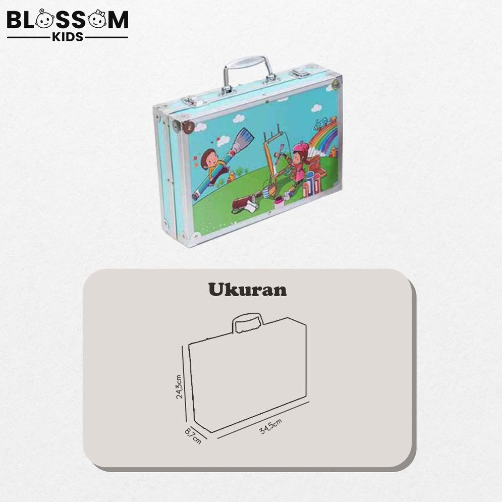 

[O-Z9Z][☛] Crayon Art Set Koper Besi 145pcs Crayon Oil Paste Krayon Mewarnai Pensil Warna Cair Perlengkapan Tulis Sekolah - Blossom Kids paling laris