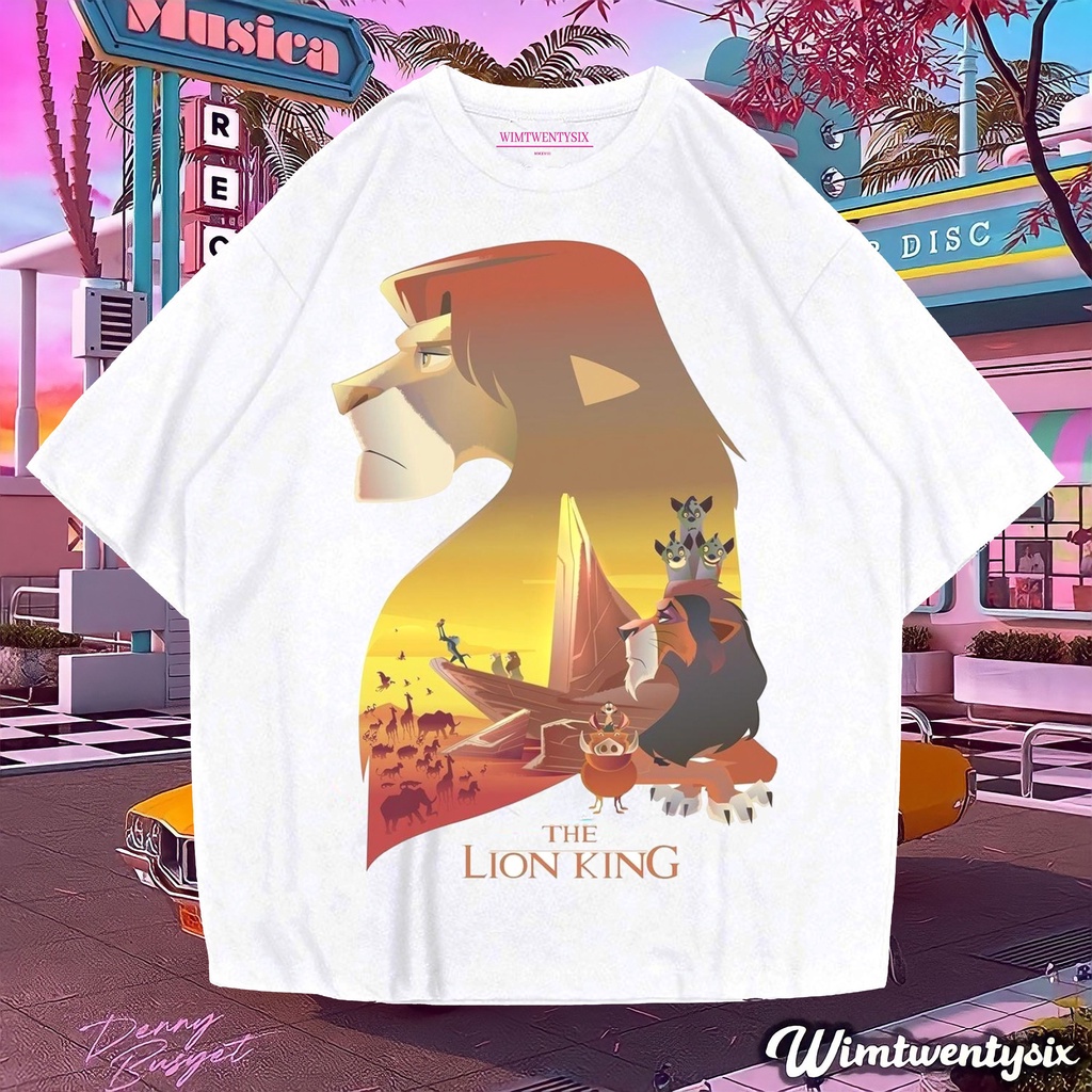 Wimtwentysix “The lion king wild” Oversized T-Shirt | Kaos oversize | Vintage tee