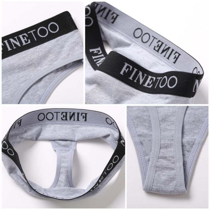 FINETOO FT46 Sexy Celana Dalam Wanita Sport Brief High Waist Women Cotton Panty Soft