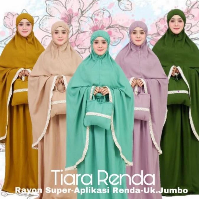 Mukena Bali Polos Katun Rayon Extra Jumbo Dewasa Grosir Mukena Murah
