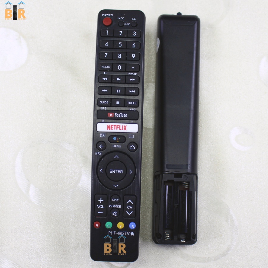 Remot Remote TV SHARP Android Smart TV LED LCD php-602 tanpa setting