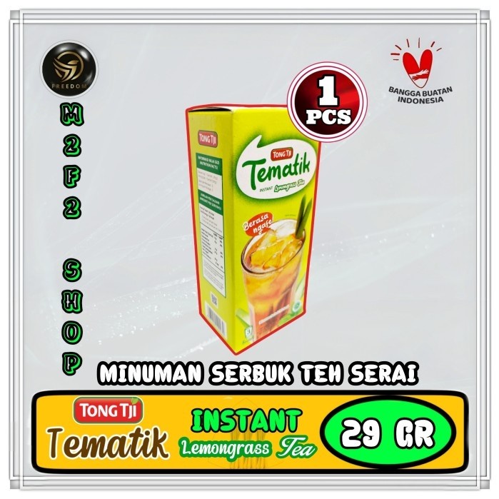 

Teh Bubuk Tong Tji Tematik Rasa Serai | Lemongrass Tea - 29 gr (Kemasan Pack)