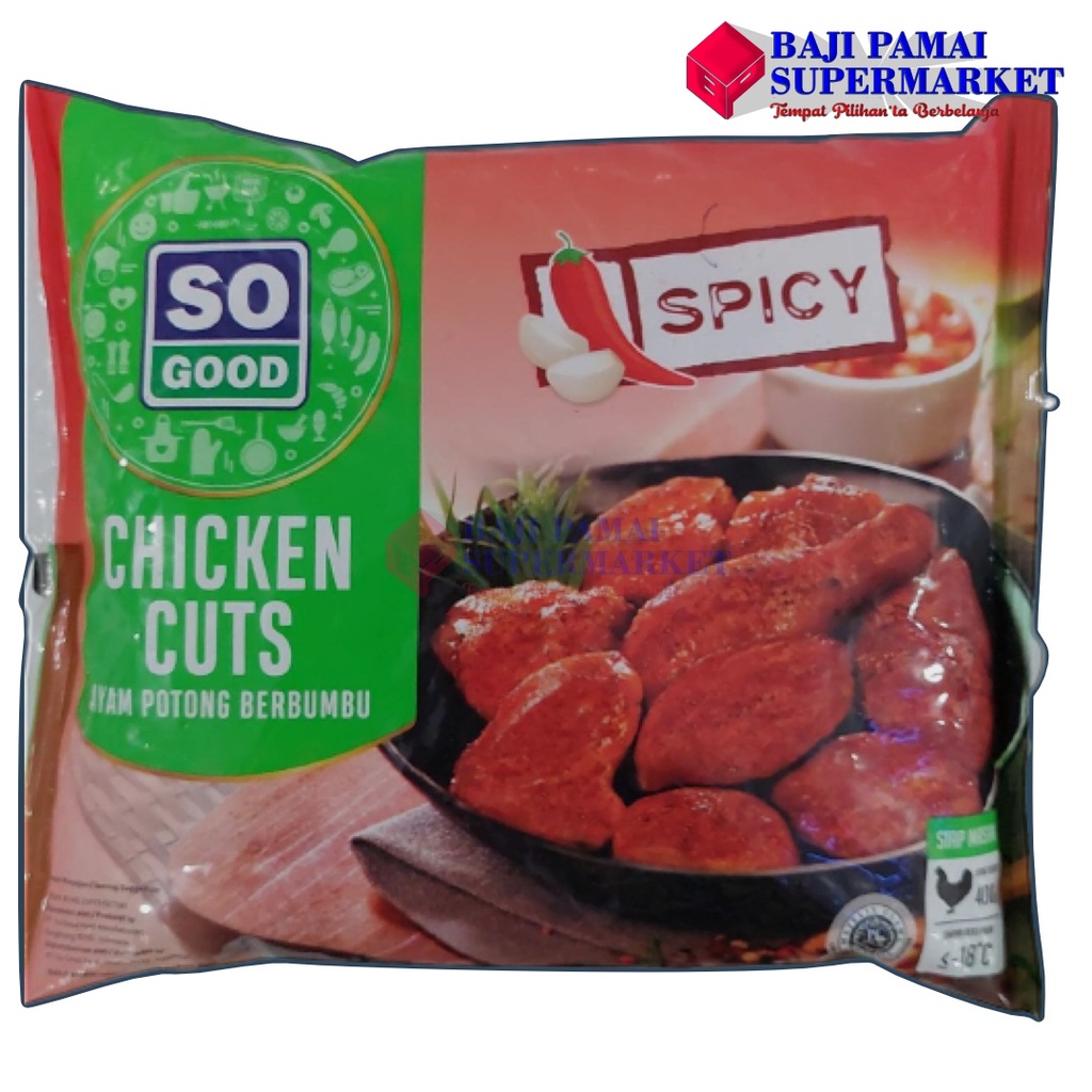 

SO GOOD CHICKEN CUTS SPICY 400 GR