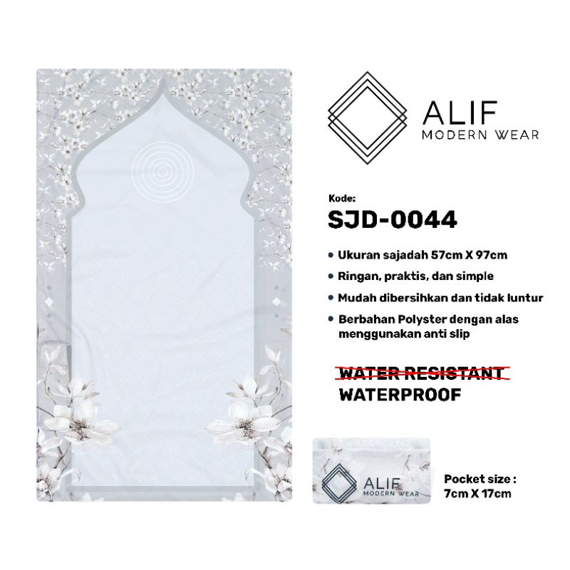 ALIF SAJADAH TRAVEL / SAJADAH SAKU / POCKET / WATERPROOF by ALIF MODERN WEAR