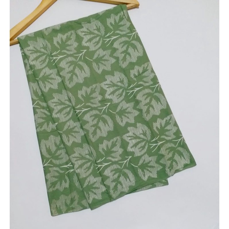 Kain Batik Cap Garutan Hijau.