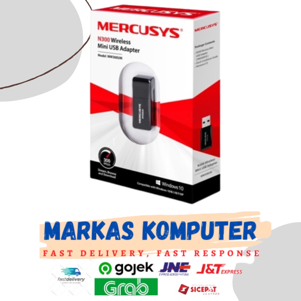 USB WIFI Mercusys MW300UM N300 Wireless Mini USB Adapter tplink