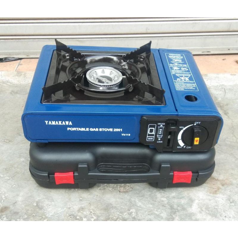 PAKET COMBO Kompor Portable Plus koper Dan Bbq Grill Yakiniku Panggangan Serbaguna