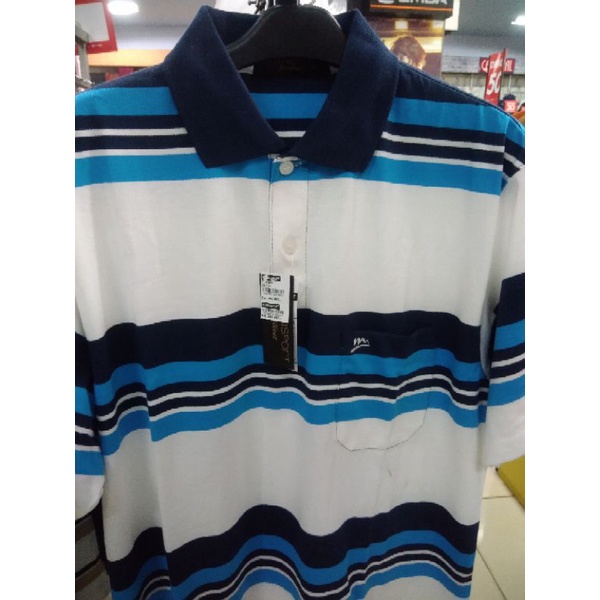 Tshirt kerah / wangky salur modasport /09-549
