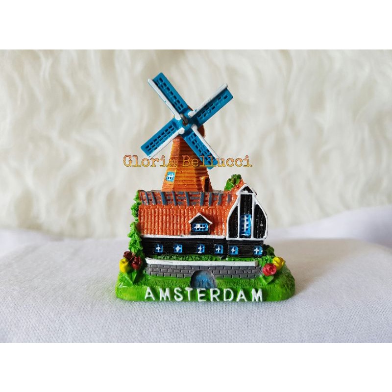 souvenir kincir angin amsterdam tempelan magnet kulkas belanda holland