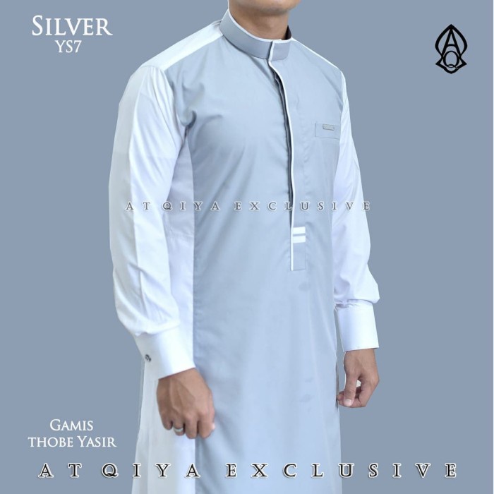 {FamilyStore} Gamis atqiya yasir/jubah pria/gamis laki laki/jubah slimfit Diskon