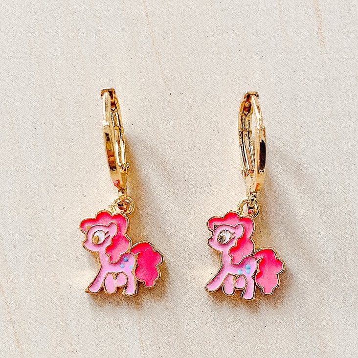 Anting Anak Poni Pinky Terbaru Gold