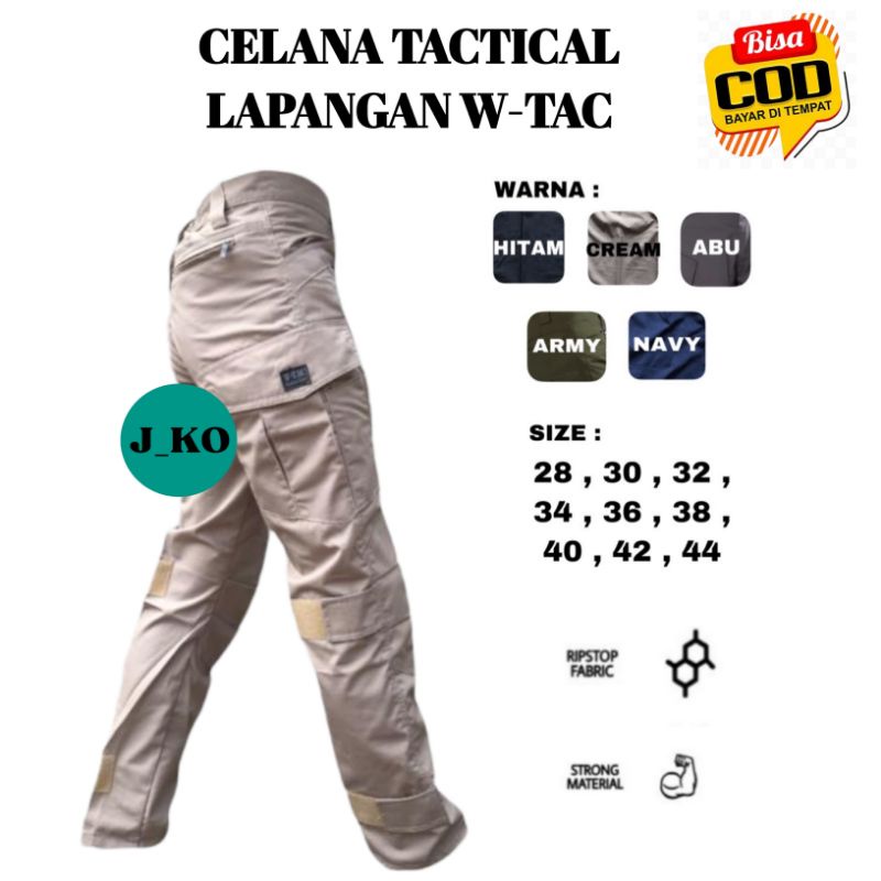 Jual Celana Tactical Lapangan W Tac Panjang Celana Lapangan Tactical