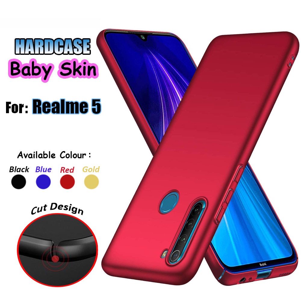 Hardcase Realme 5 / 5s / 5i Case Matte Soft Skin Casing Realme 5 5s 5i Anti Fingerprint Back Cover case Realme 5 5s 5i