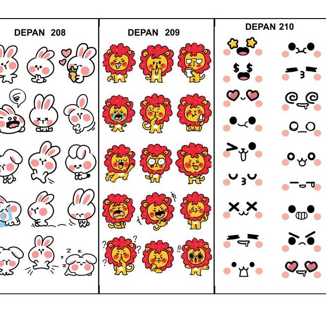 

↟ Edible Stamp / Sticker Makanan 199 - 216 ⇱