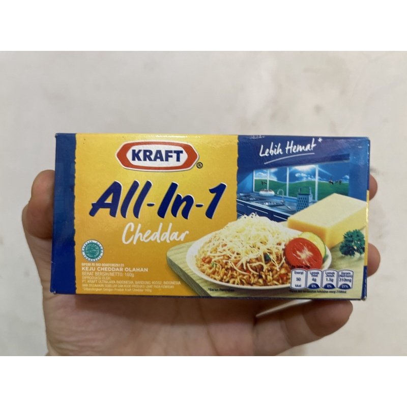 

Keju batang Kraft All in One 160gr