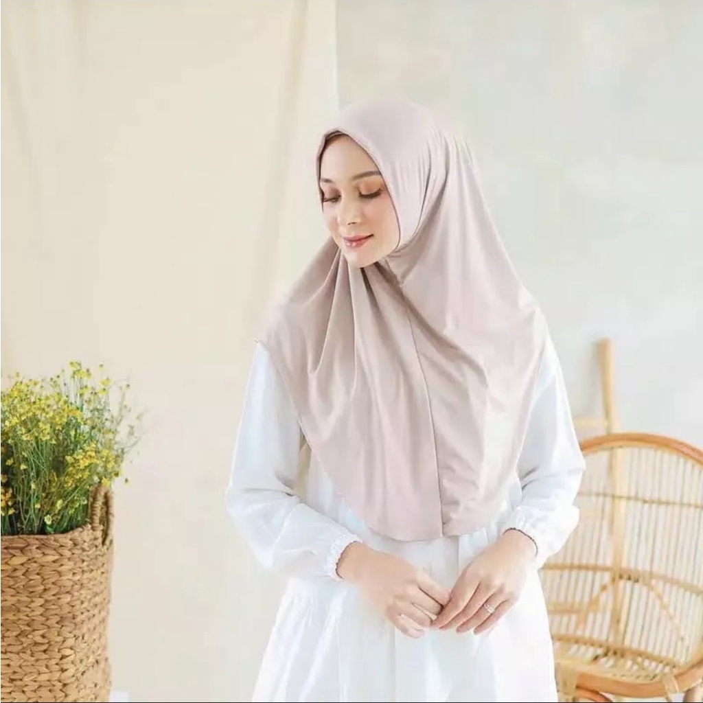 HIJAB BERGO ZAIDA MALAY NON PET PREMIUM VIQAST BERGO INSTAN ZAIDA SYIRIA POLOS JILBAB INSTAN PINGUIN KERUDUNG INSTAN