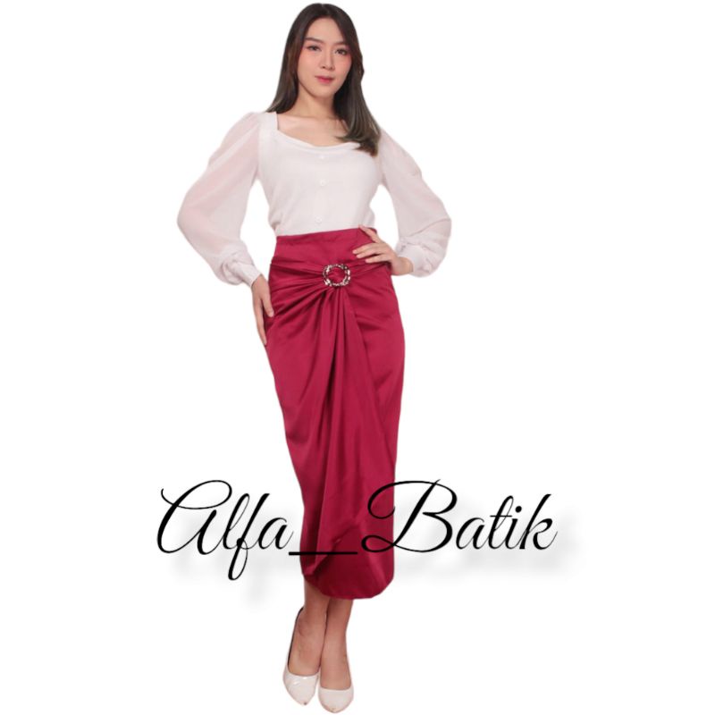 REMIUM QUALITY//ROK LILIT POLOS  saten velvetTERMURAH/ ROK ANEKA PILIHAN WARNA FREE GESPER/RING