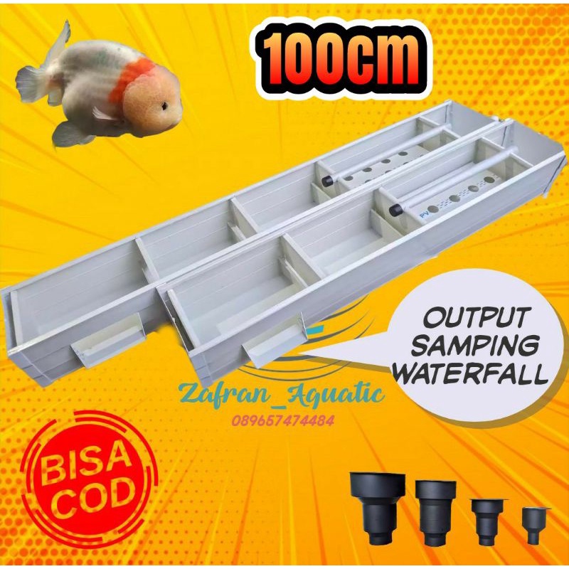 FILTER TALANG AQUARIUM 100CM WATERFALL TALANG FILTER 100CM OUTPUT SAMPING WATERFALL