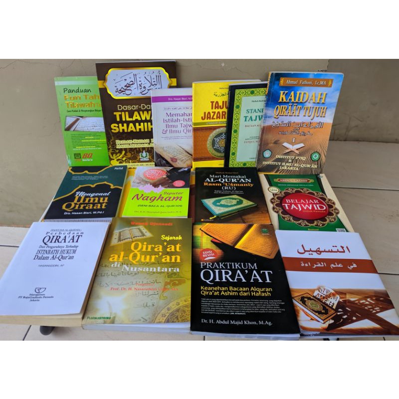Buku-buku Qira'at dan Tajwid Imam Riwayat Macam Bacaan qiro'at qiraat qiroat