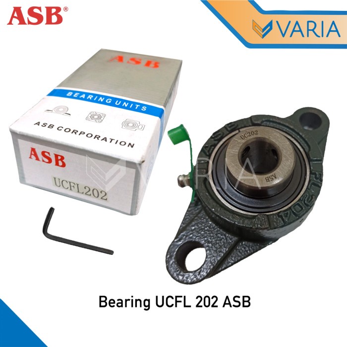 Bearing UCFL 202 ASB Diameter As 15 mm Laher Pillow Block Duduk