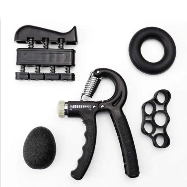 

Dijual Spring Hand Grip Olahraga Finger Power Strength Expander 5 in 1 -Black Limited