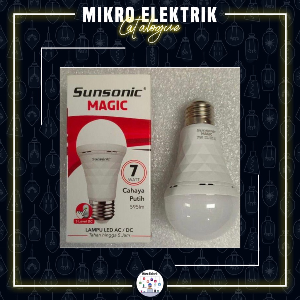 Lampu LED Sunsonic Magic Emergency 7 Watt