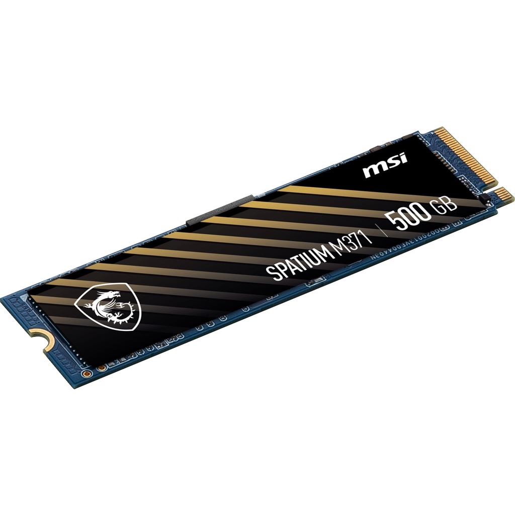 SSD MSI SPATIUM M371 500GB Nvme M.2 PCIe Gen3x4 - MSI M371 M.2 500GB