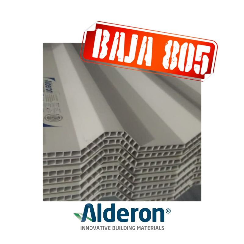 ATAP ALDERON UPVC 830 PUTIH / BIRU PER METER