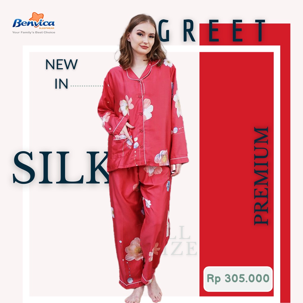 BAJU TIDUR PIYAMA KATUN ORGANIK GREET