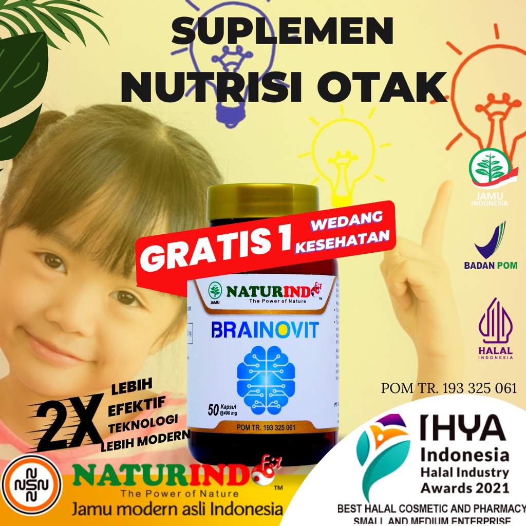 Nutrisi anak suplemen otak anak nutrisi otak obat stress meningkatkan daya ingat suplemen daya igat alzheimer Brainovit Naturindo