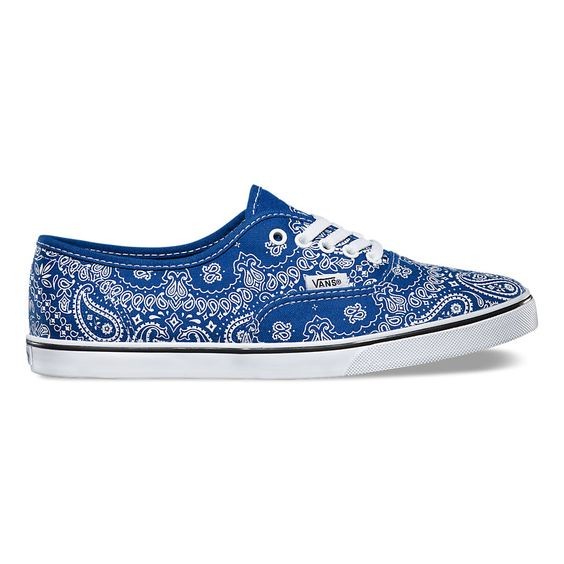 Vans : Authentic Lo Pro Bandana Blue/True White