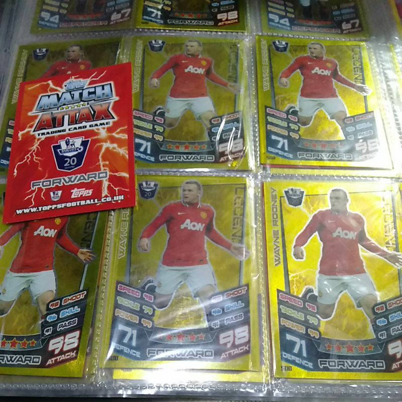 kartu match attax legend Rooney Manchester united