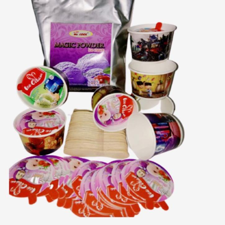 

PAKET USAHA ES KRIM Mrcool CUP PAPER