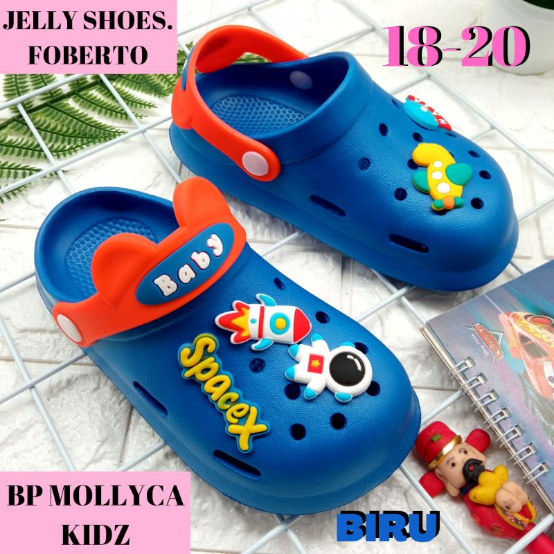 ( COD ) SANDAL SENDAL ANAK PRIA JELLY JELLYSHOES SLOP BP MOLLYCA KIDZ COWO COWOK IMPOR IMPORT KOREA