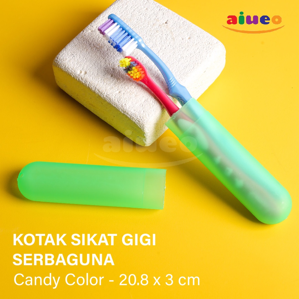 AIUEO | Kotak Sikat Gigi Travel Portable Plastik Tempat Odol Sikat Gigi Wheat Straw | Sikat gigi travelling | Kotak travelling anti pecah