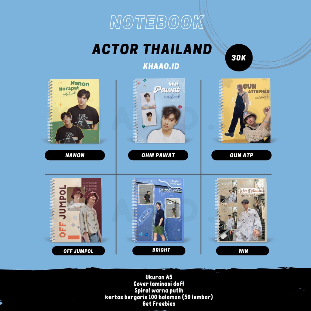 

Notebook Actor Thailand Thai Actor BrightWin MewGulf TayNew FortPeat BossNoeul BibleBuild MileApo JeffBarcode OhmNanon OffGun