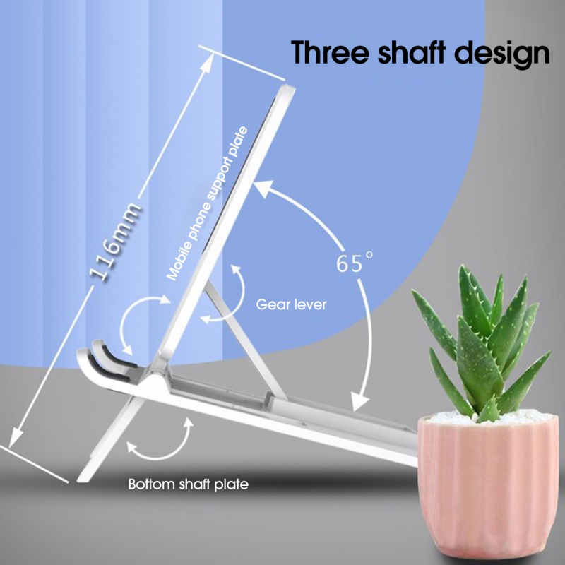 Foldable Desktop Holder Portable Mini Adjustable Moblie Phone Stand Untuk Bracket Meja Tablet Hp Universal