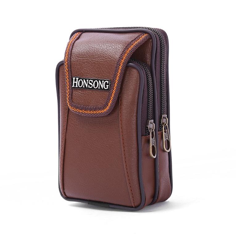 DOMPET HP PINGGANG PRIA KULIT IMPORT PREMIUM ORI GLASVE SARUNG HP COWOK KEREN BRANDED BATAM ORIGINAL