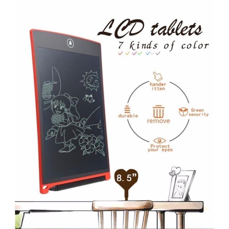 COD ✔️ Papan Tulis Lcd 8.5 Inch Lcd Drawing Painting Writing Board Tablet