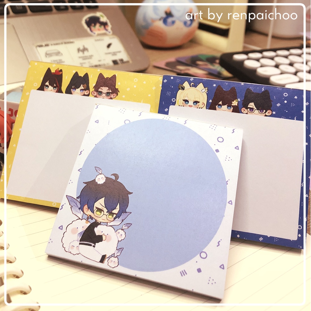 Nijisanji Memopad (Ike Eveland & Nijisanji Ex-ID)