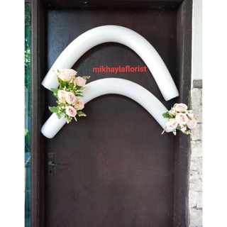 Gabus elastis bulat panjang 1 meter // busa bunga // dekorasi pelaminan //backdrop