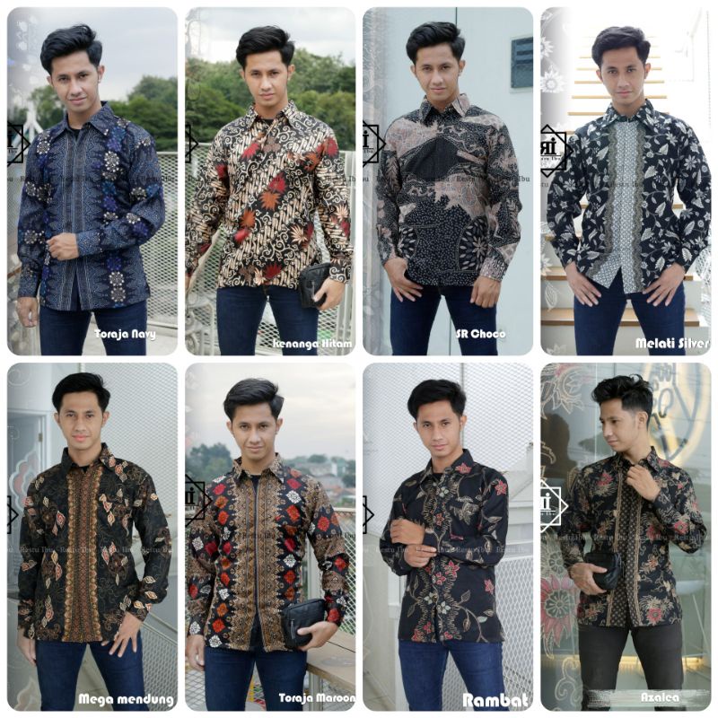 BATIK MODERN / KEMEJA BATIK PRIA LENGAN PANJANG / HEM BATIK / BAJU BATIK BAJU PESTA MODERN