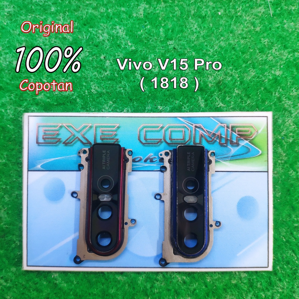 Vivo V15 Pro (1818) Frame / ring + Lensa kaca kamera belakang original copotan | eXe Comp
