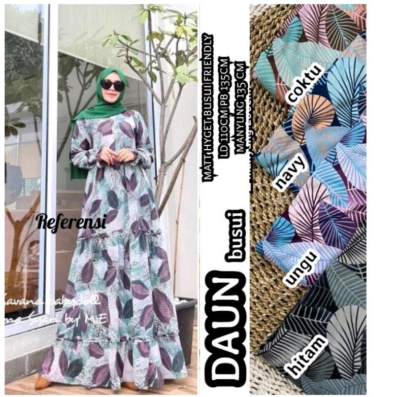 Gamis Termurah Jumbo Daun 100 dpt 3