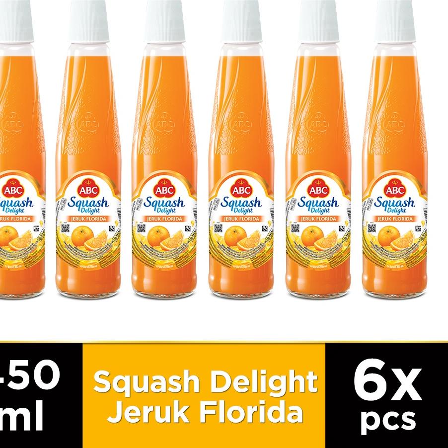 

ABC Sirup Squash Delight Jeruk Florida 460 ml - Multi Pack 6 pcs ☛