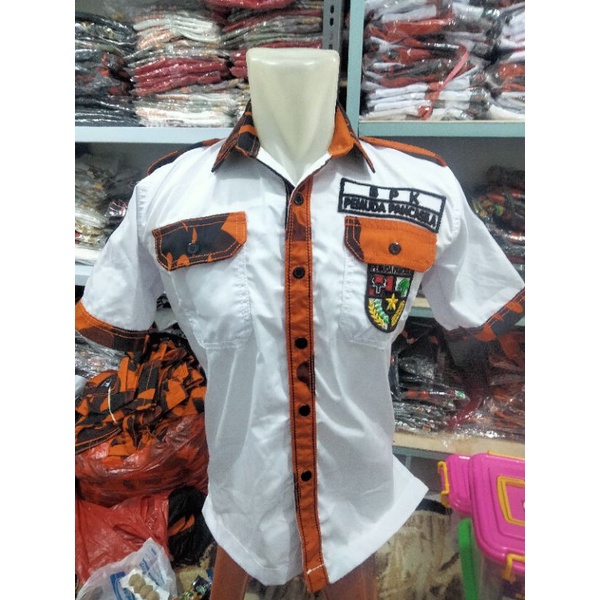 kemeja Pemuda Pancasila sritex bordir timbul BPK