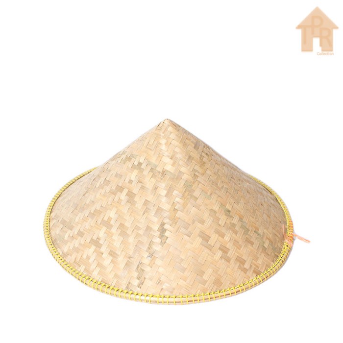 Bambu - Caping Dudukuy Topi Petani Sol Kuning D40